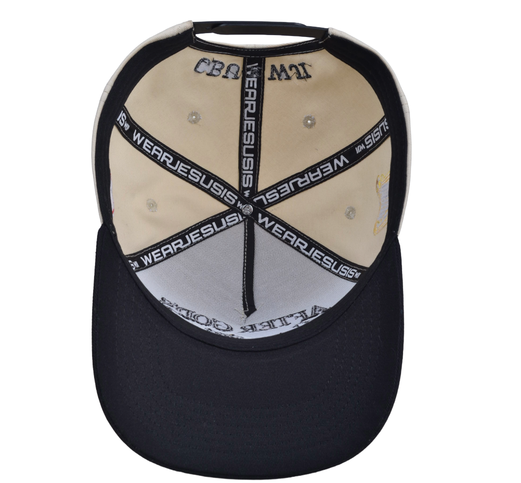 After God's Own Heart Snapback Hat - Cream/Onyx (PRE-ORDER)