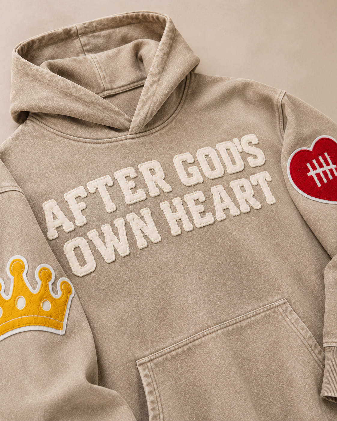 After God’s Own Heart Premium Hoodie Vintage Sand (PRE-ORDER)