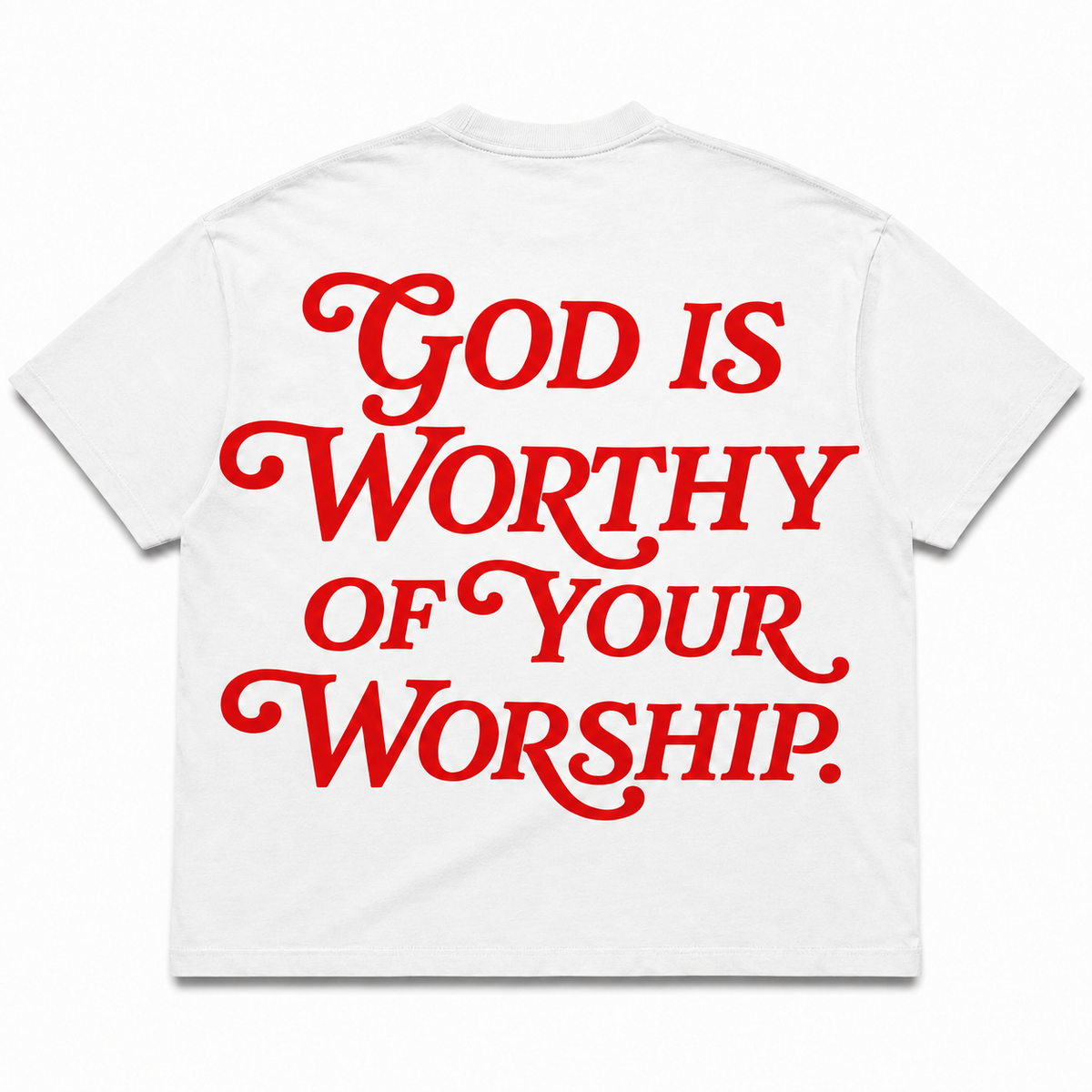 Fill the Room Tee - White/Red