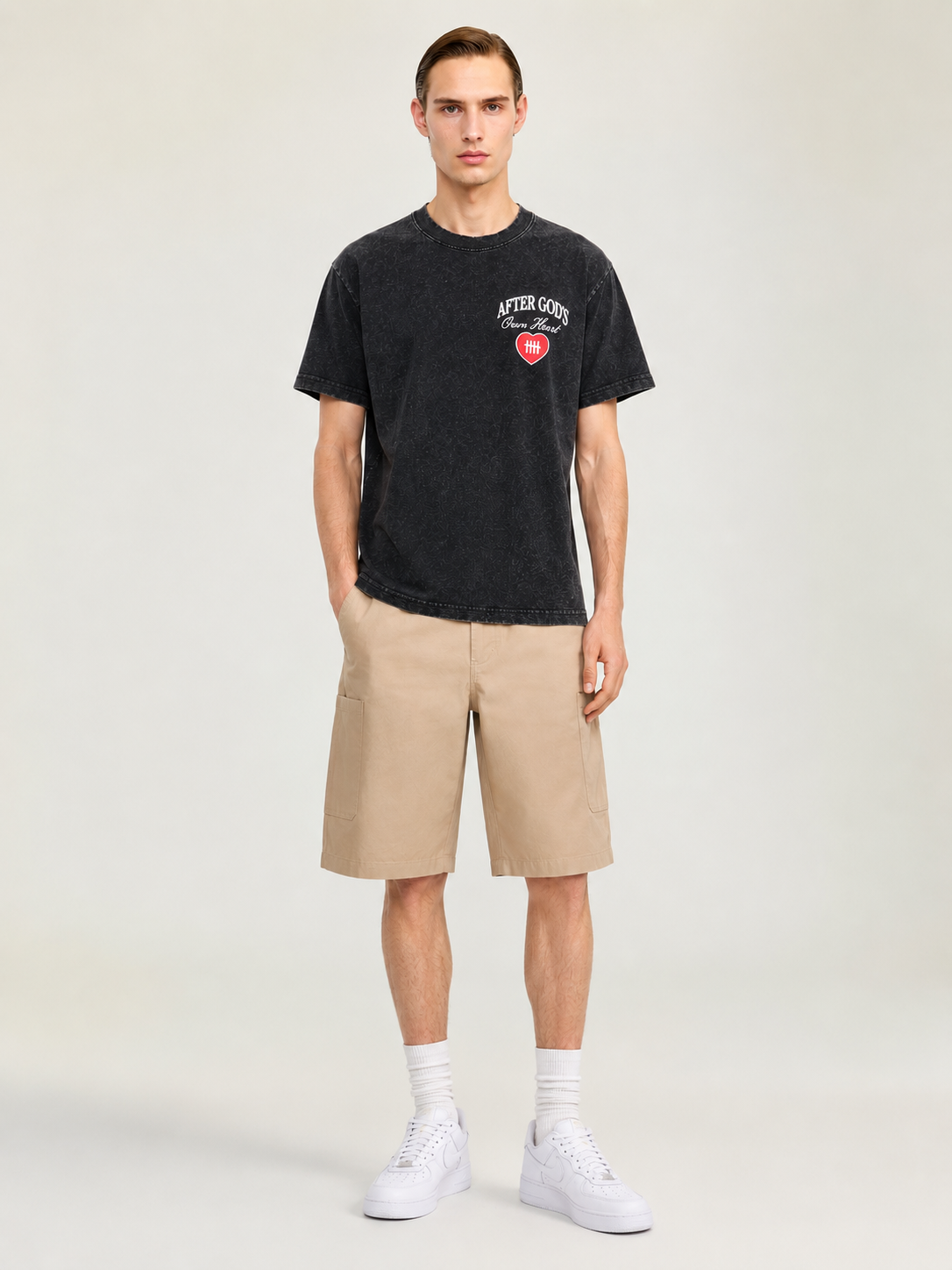After God's Own Heart Tee - Vintage Onyx (PRE-ORDER)