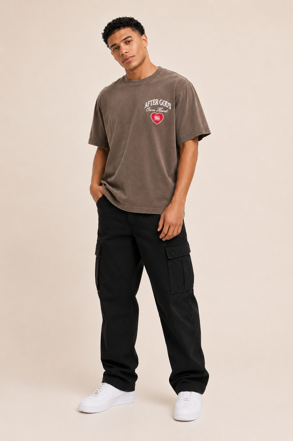 After God's Own Heart Tee - Antique Mocha (PRE-ORDER)