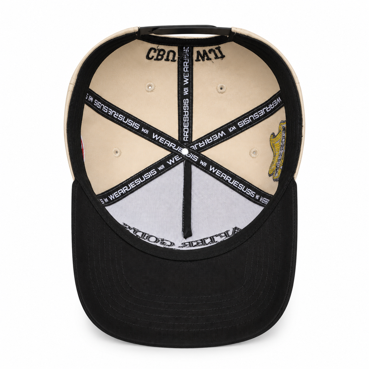 After God's Own Heart Snapback Hat - Cream/Onyx