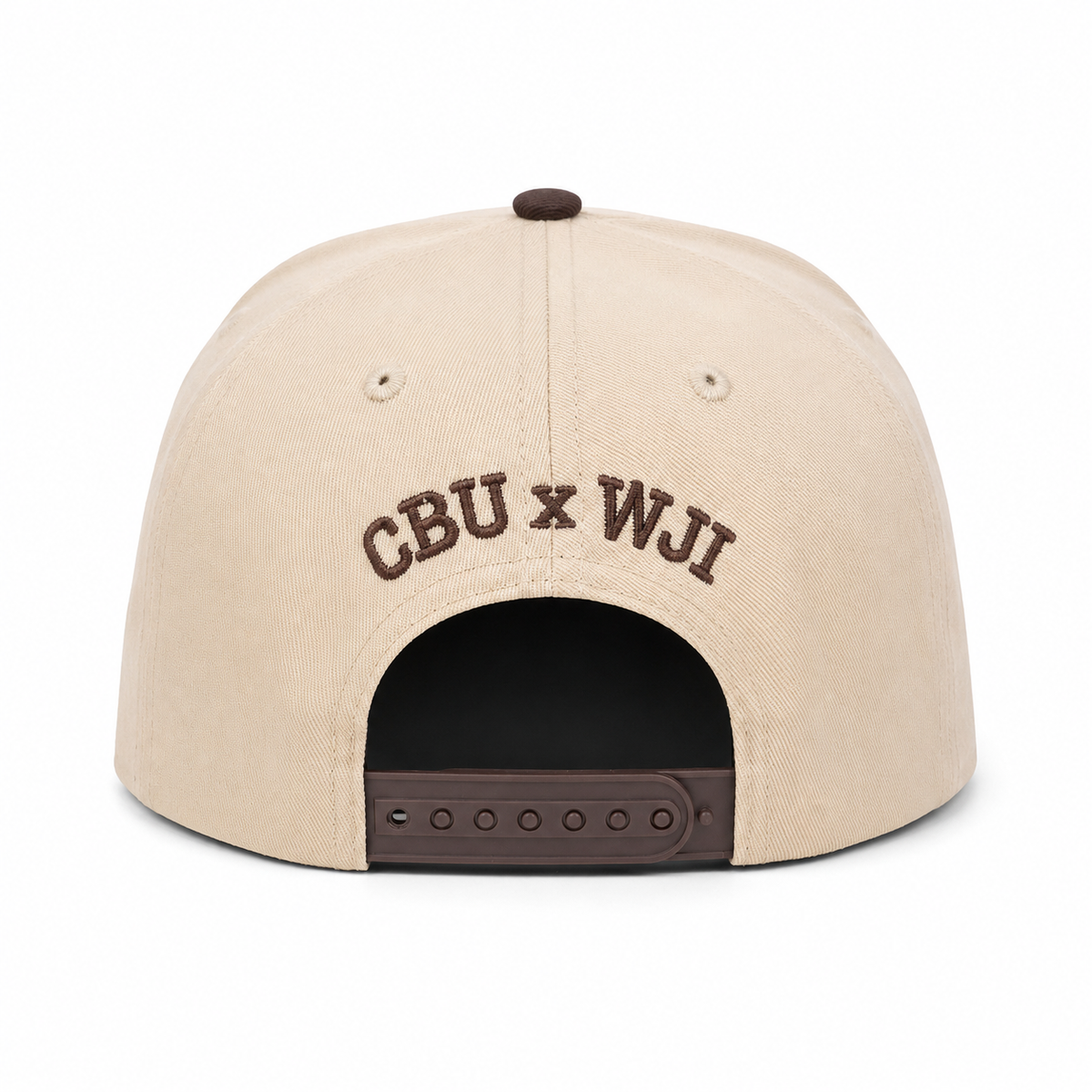 After God's Own Heart Snapback Hat - Cream/Hickory Brown