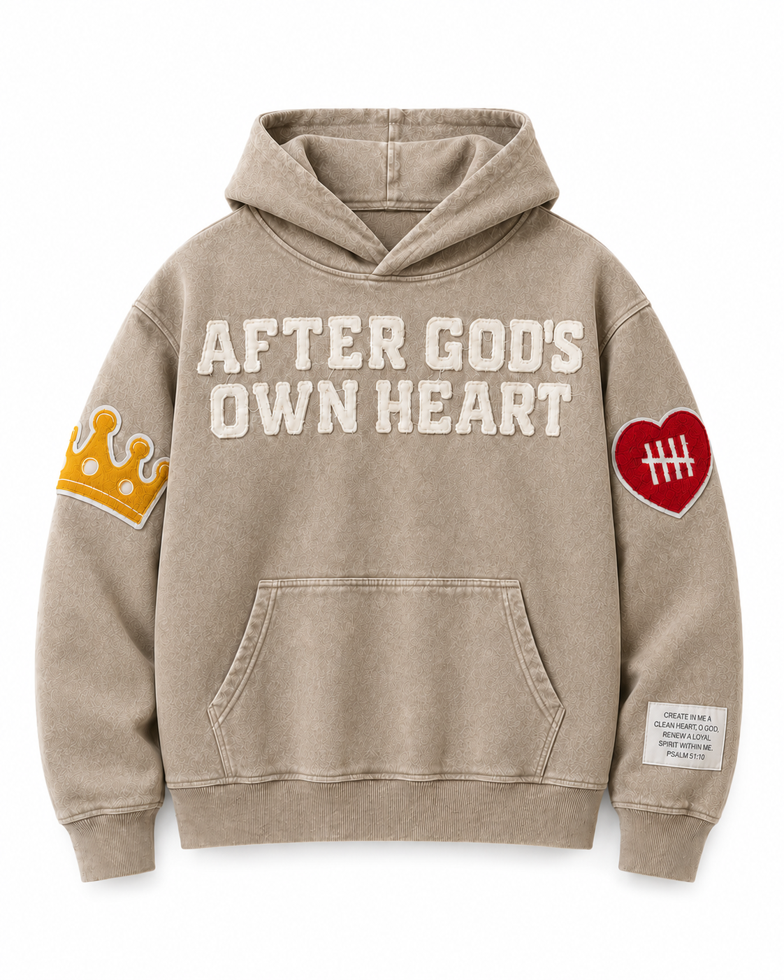 After God’s Own Heart Premium Hoodie Vintage Sand (PRE-ORDER)