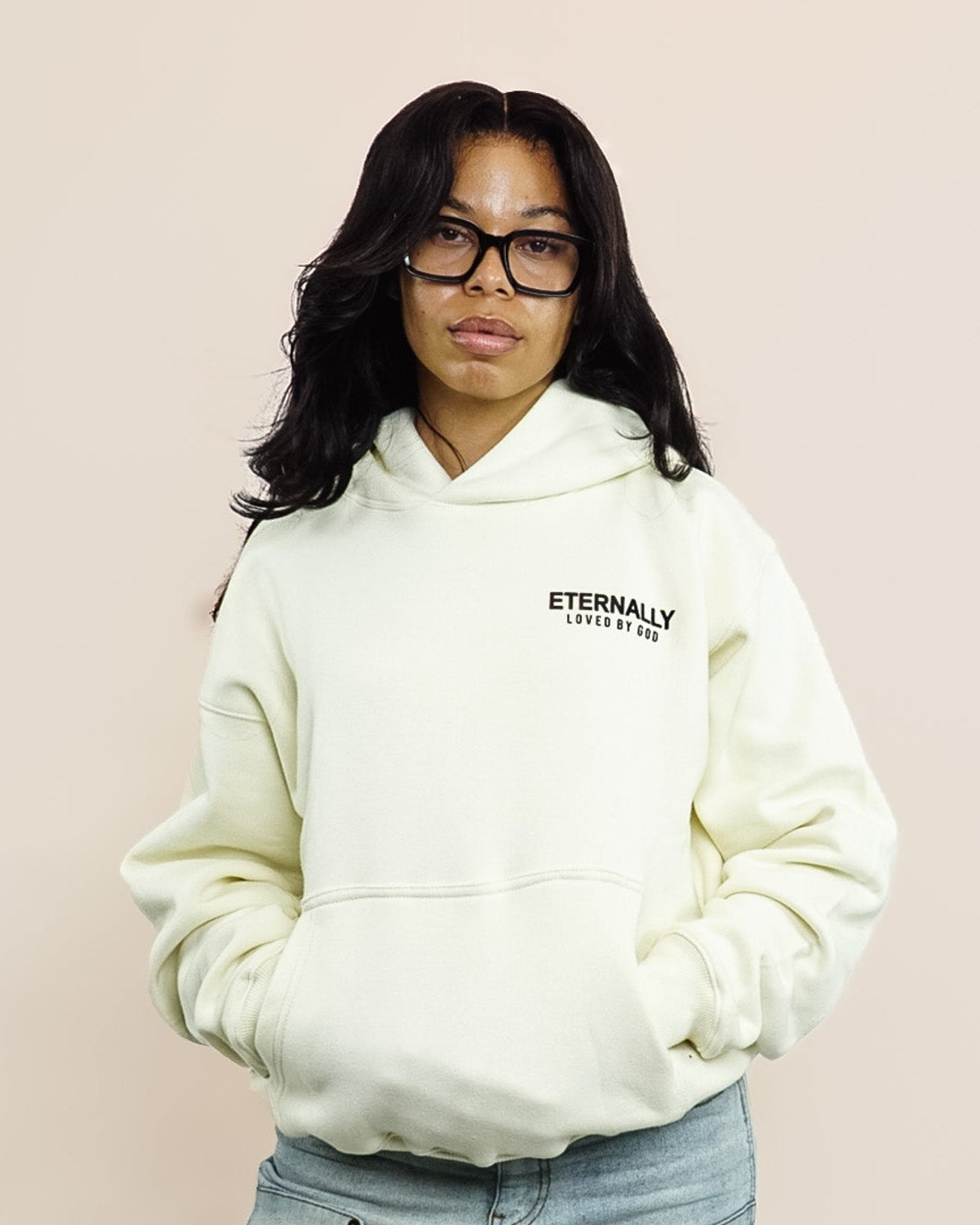 Eternally Loved by God Premium Hoodie (French Vanilla)