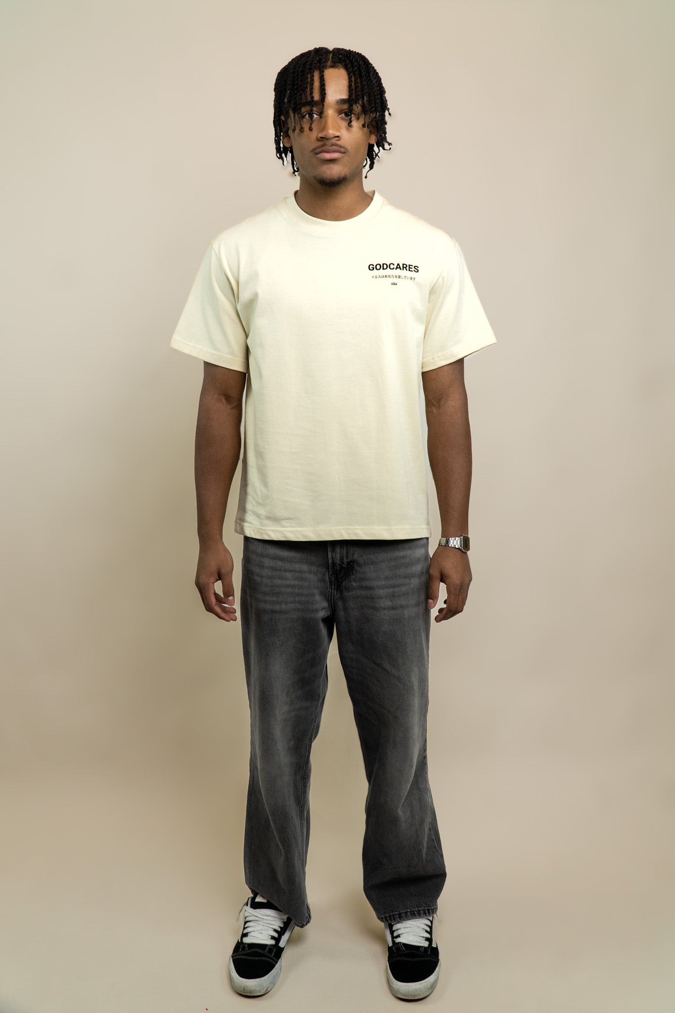 GODCARES™ Premium Tee - French Vanilla (PRE-ORDER)