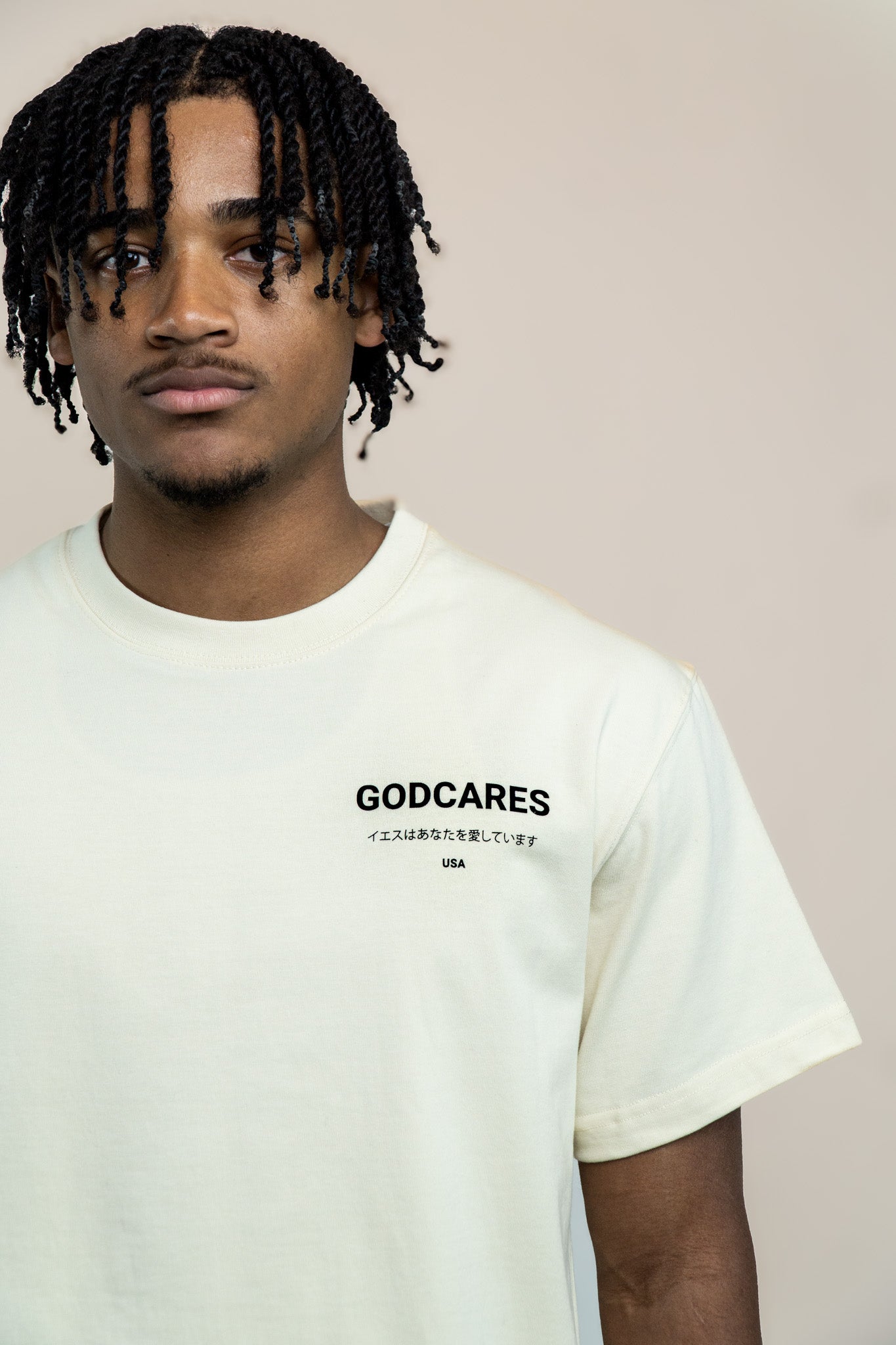 GODCARES™ Premium Tee - French Vanilla (PRE-ORDER)