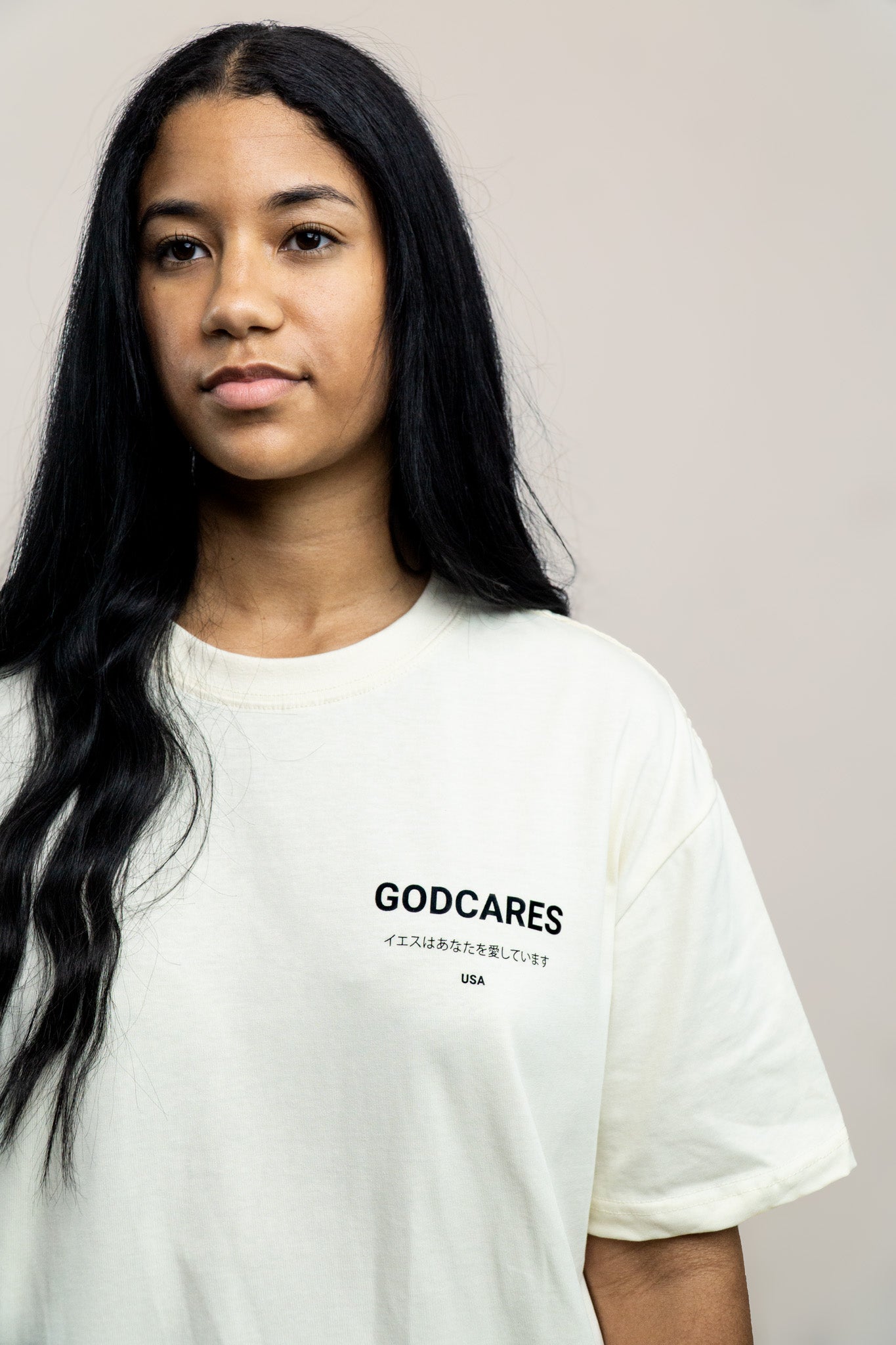 GODCARES™ Premium Tee - French Vanilla (PRE-ORDER)