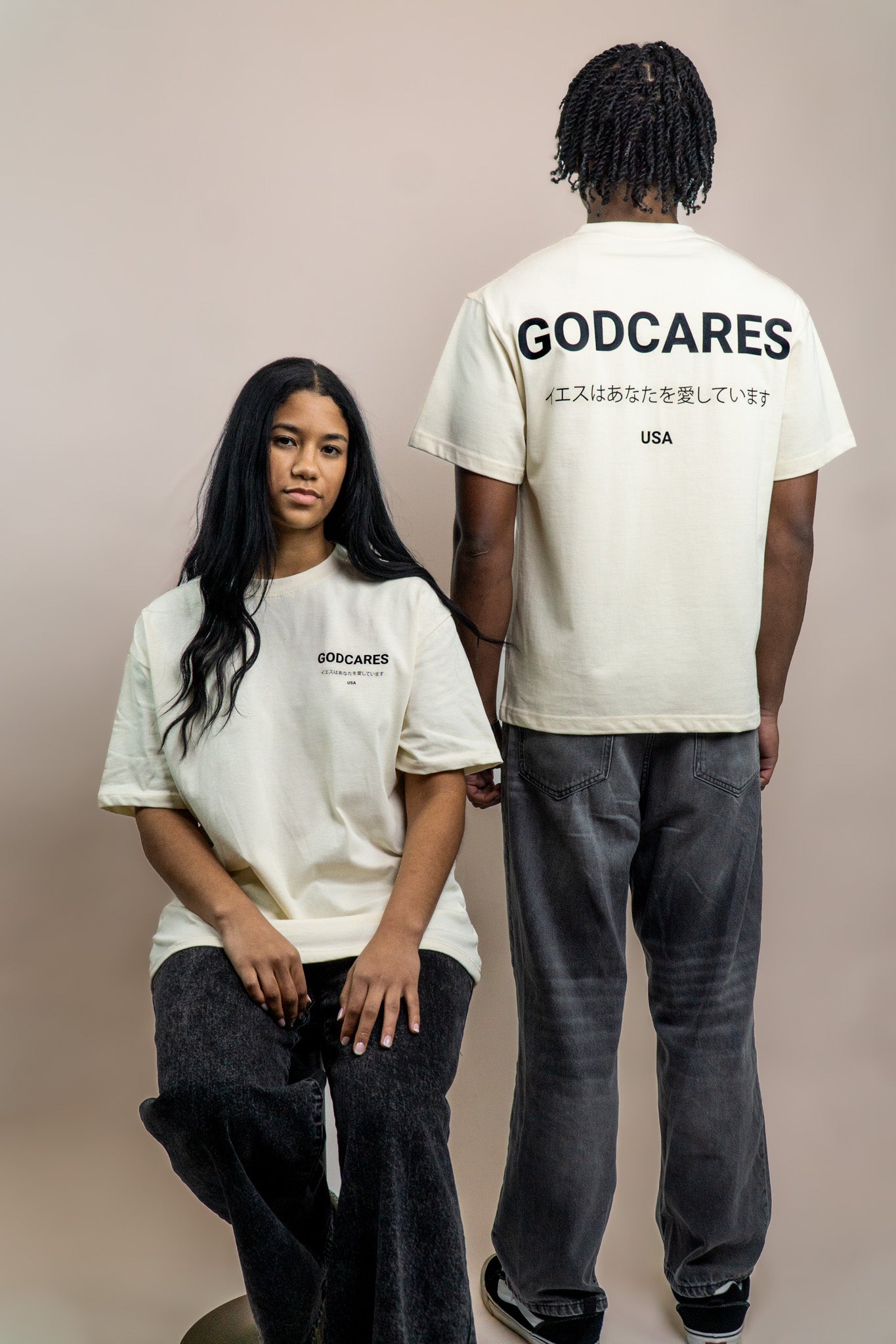 GODCARES™ Premium Tee - French Vanilla (PRE-ORDER)