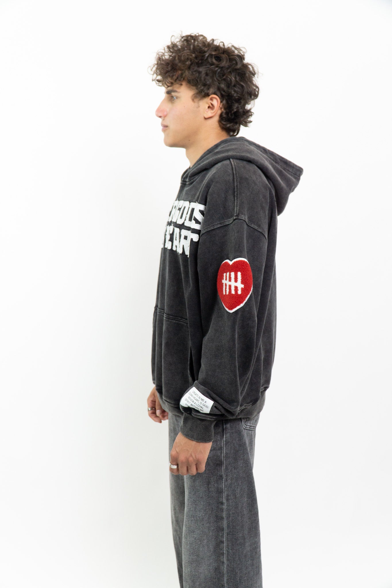 After God's Own Heart Premium Hoodie - Faded Onyx (PRE-ORDER)