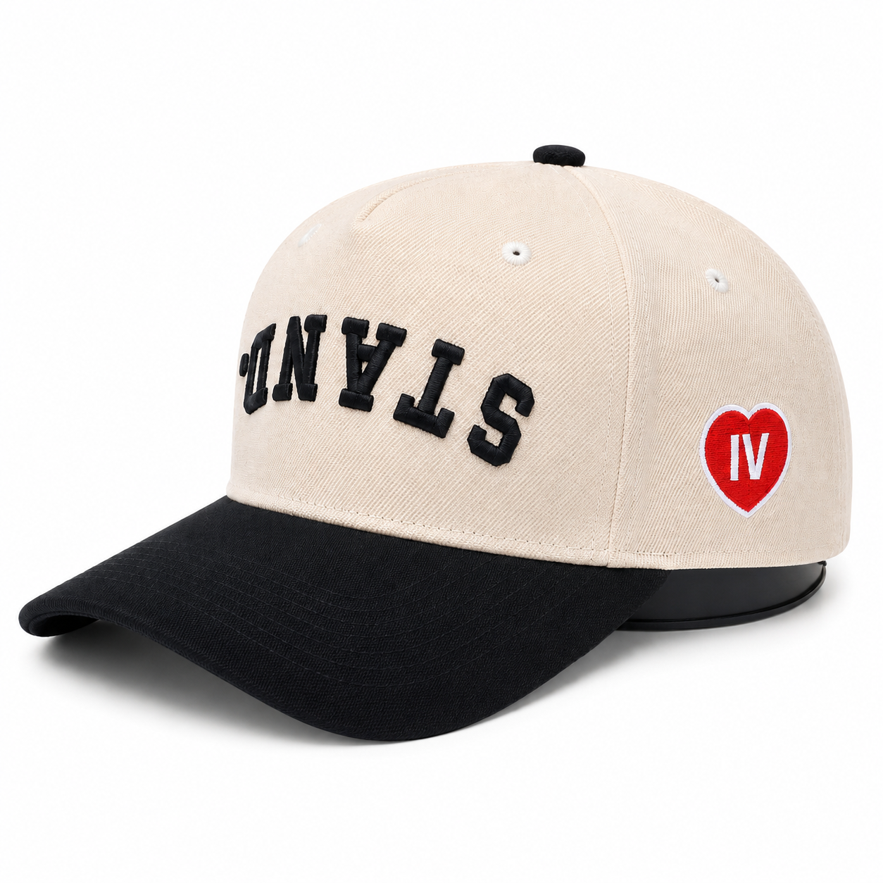 STAND. Snapback Hat - Cream/Onyx (PRE-ORDER)