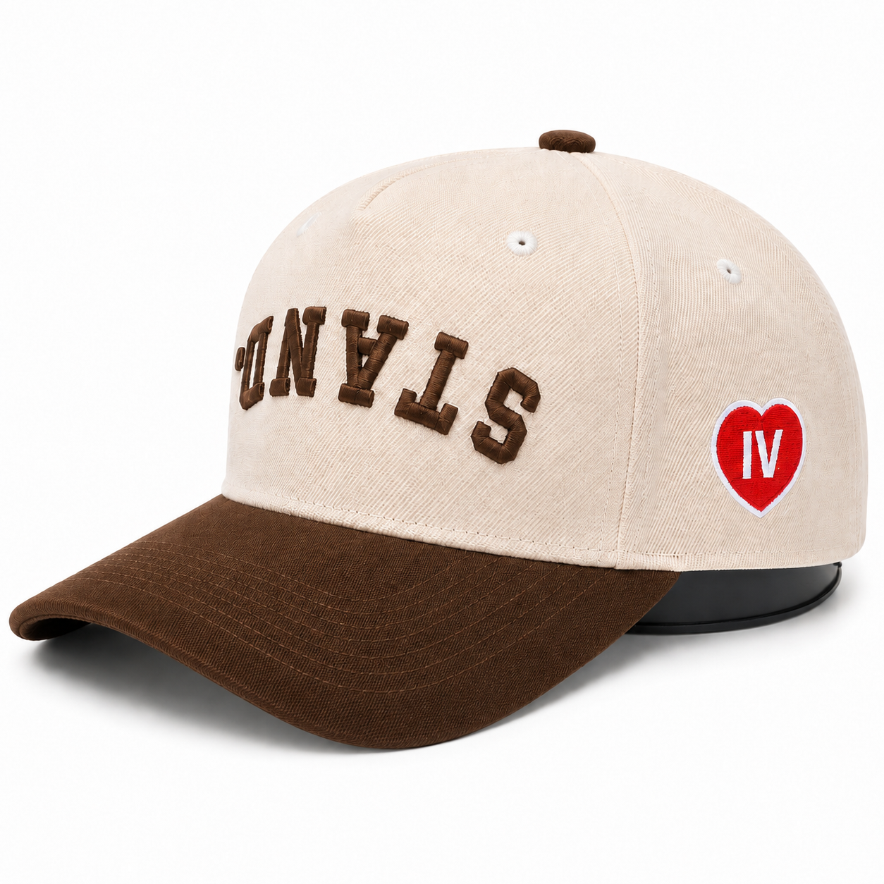 STAND. Snapback Hat - Cream/Hickory Brown (PRE-ORDER)