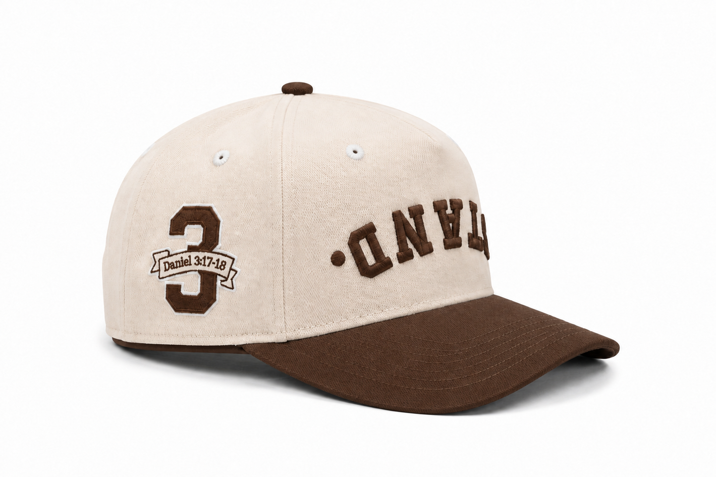 STAND. Snapback Hat - Cream/Hickory Brown (PRE-ORDER)