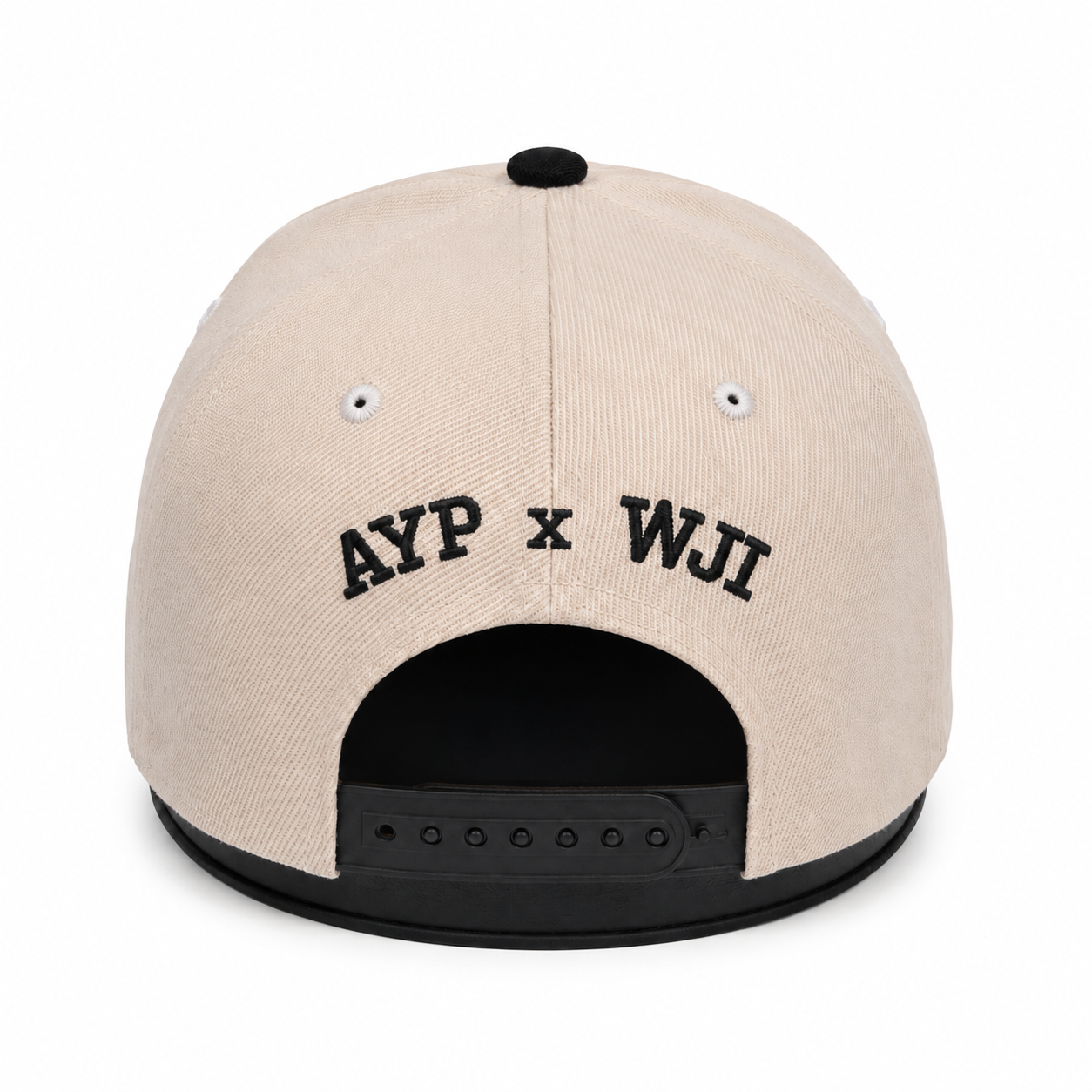 STAND. Snapback Hat - Cream/Onyx (PRE-ORDER)