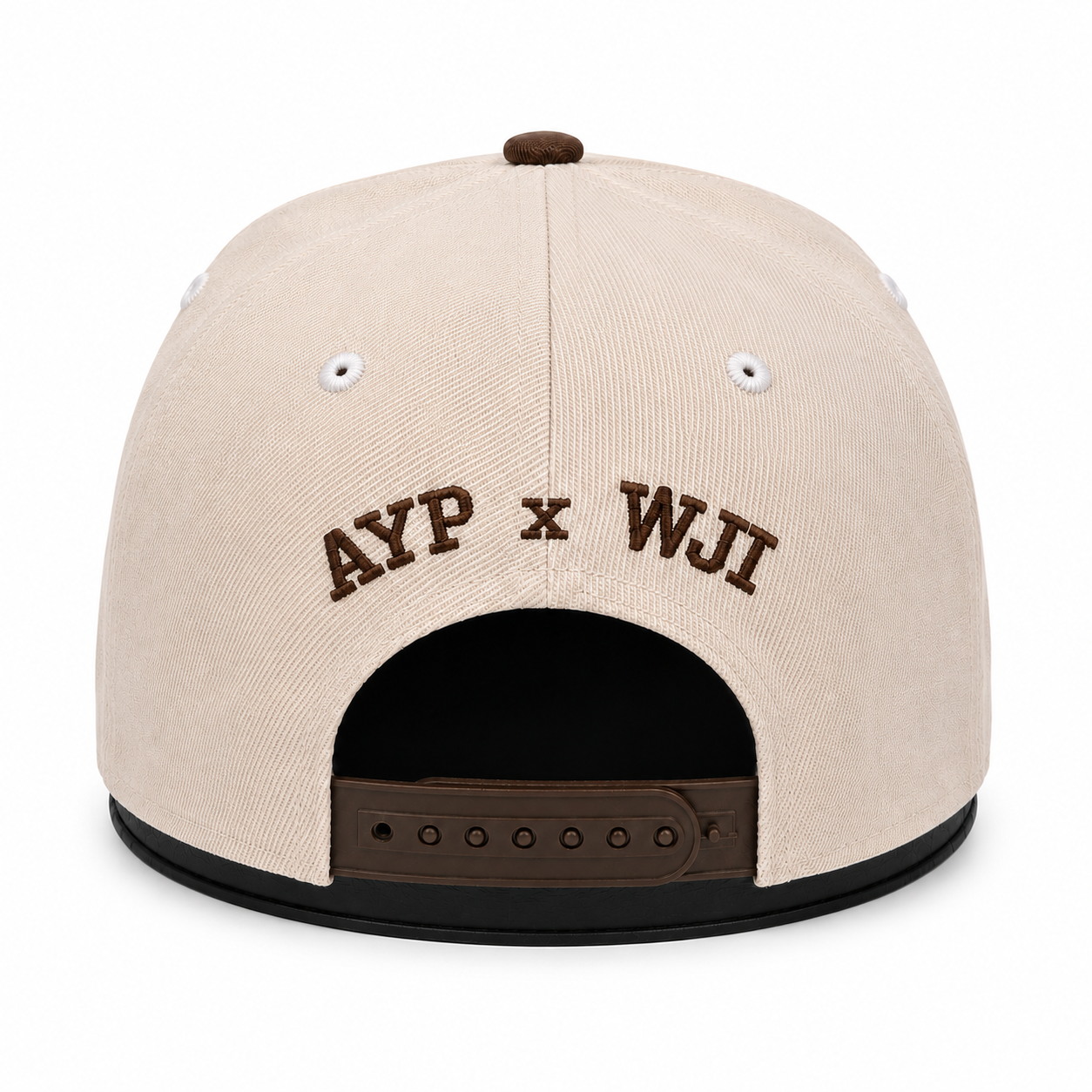 STAND. Snapback Hat - Cream/Hickory Brown (PRE-ORDER)