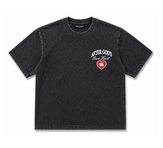 After God's Own Heart Tee - Vintage Onyx (PRE-ORDER)