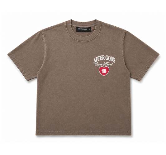 After God's Own Heart Tee - Antique Mocha (PRE-ORDER)