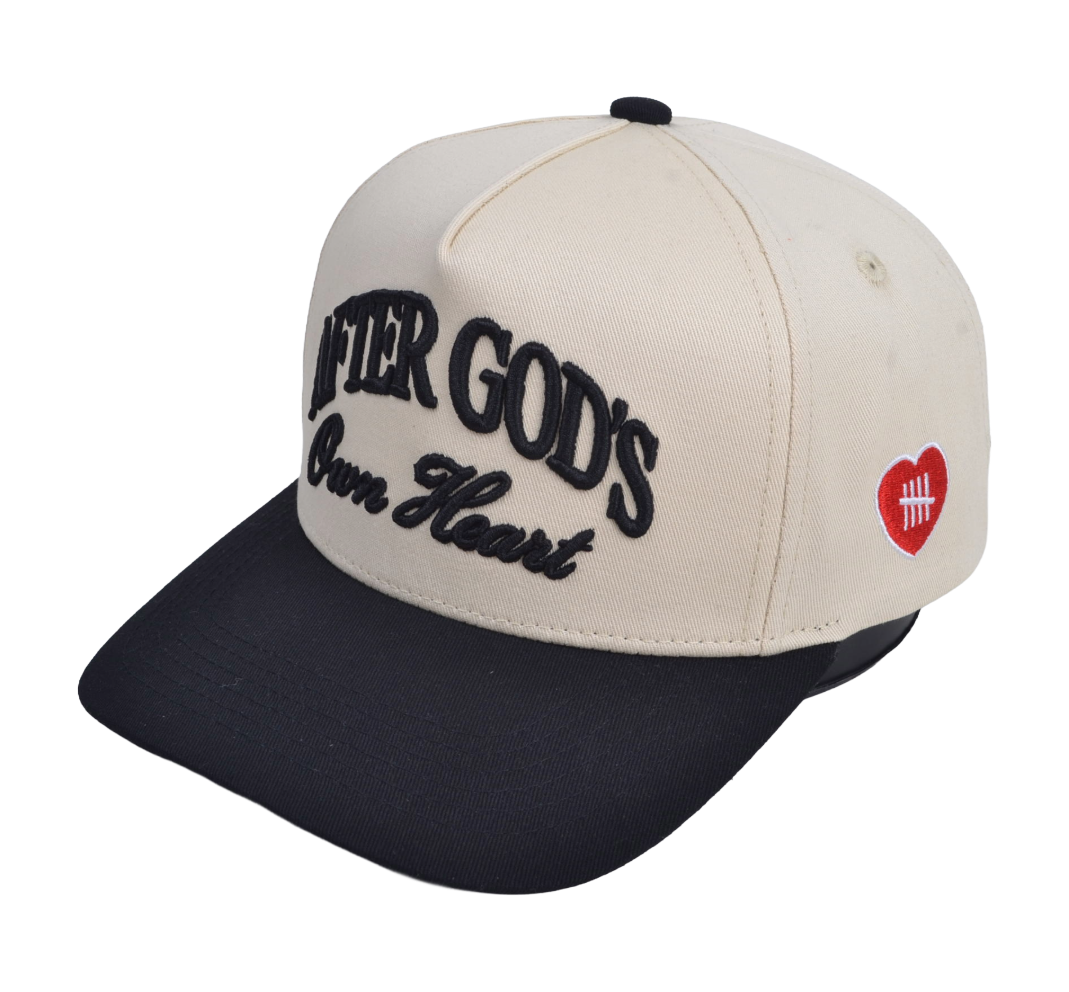 After God's Own Heart Snapback Hat - Cream/Onyx (PRE-ORDER)