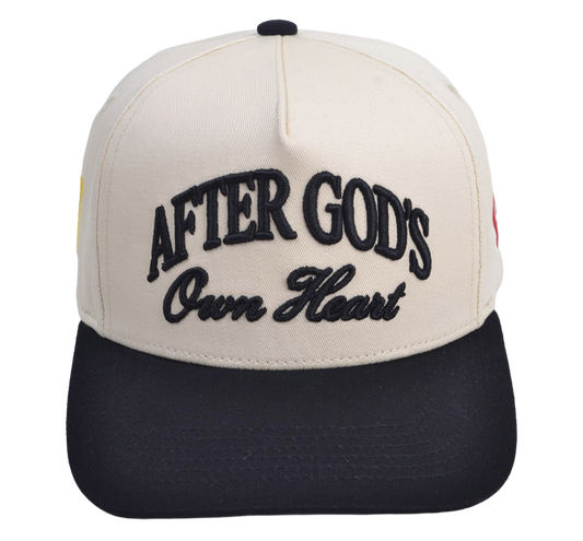After God's Own Heart Snapback Hat Cream/Black (PRE-ORDER)