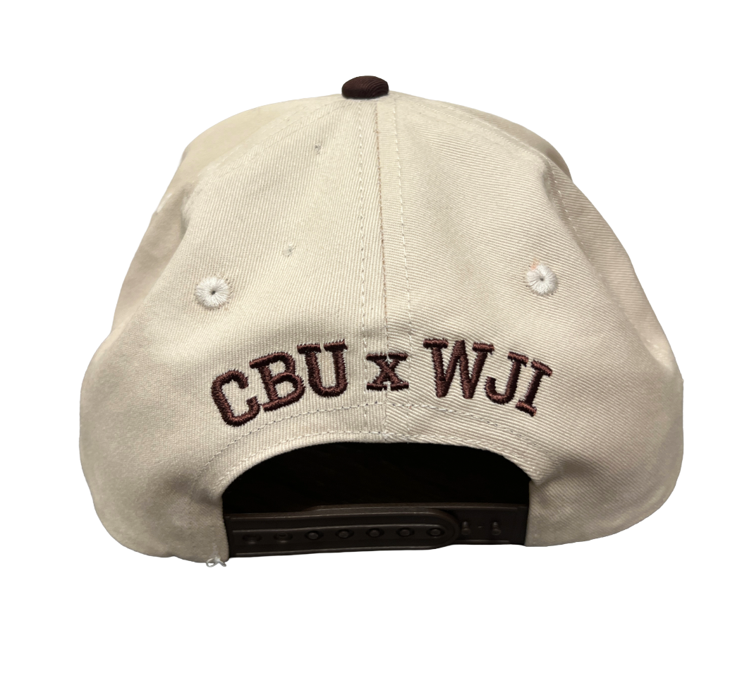 After God's Own Heart Snapback Hat - Cream/Hickory Brown (PRE-ORDER)