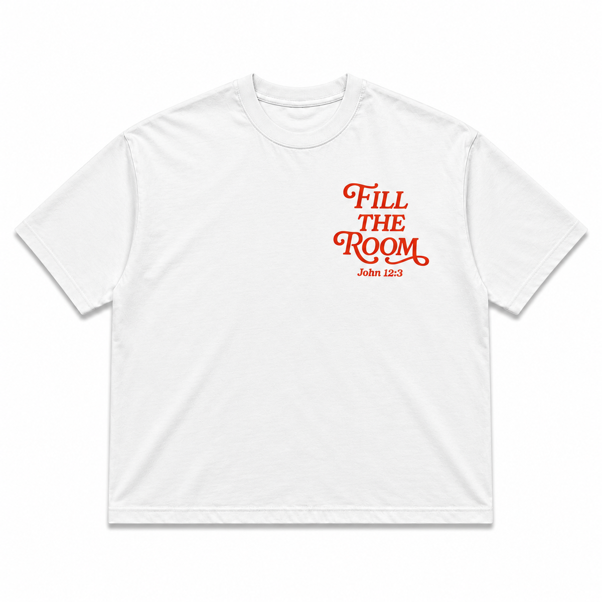 Fill the Room Tee - White/Red